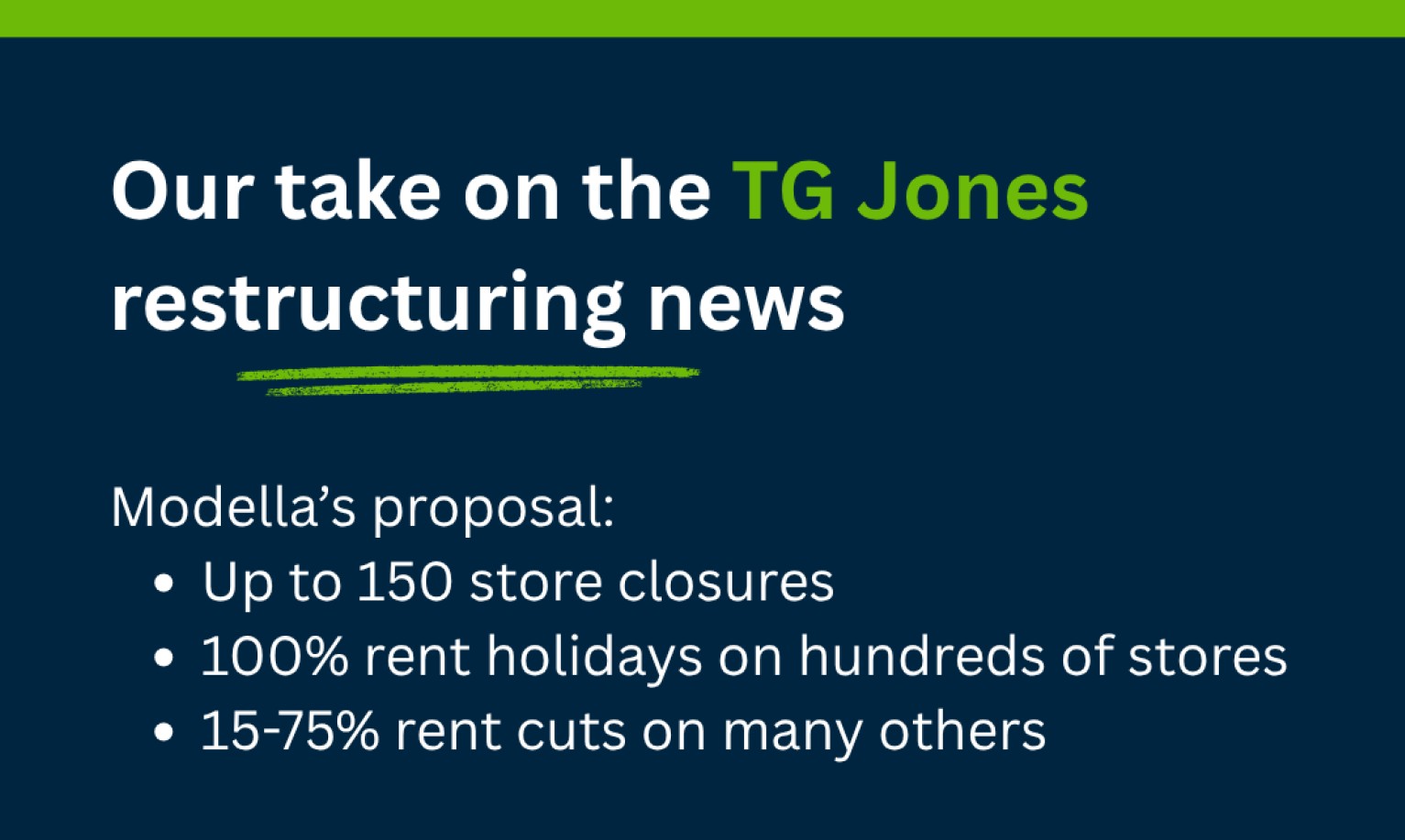 TG Jones Restructuring Photo